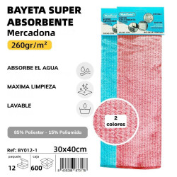 BAYETA SUPER ABSORBENTE 30X40 CM.