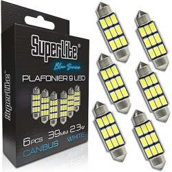 PACK BOMBILLA PLAFONIER 39 MM ( 6 UND