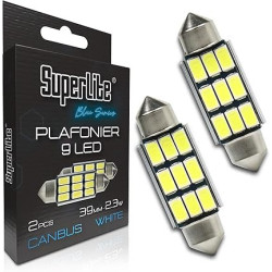 BOMBILLA PLAFONIER 9 LED 39 MM ( 2 UND )