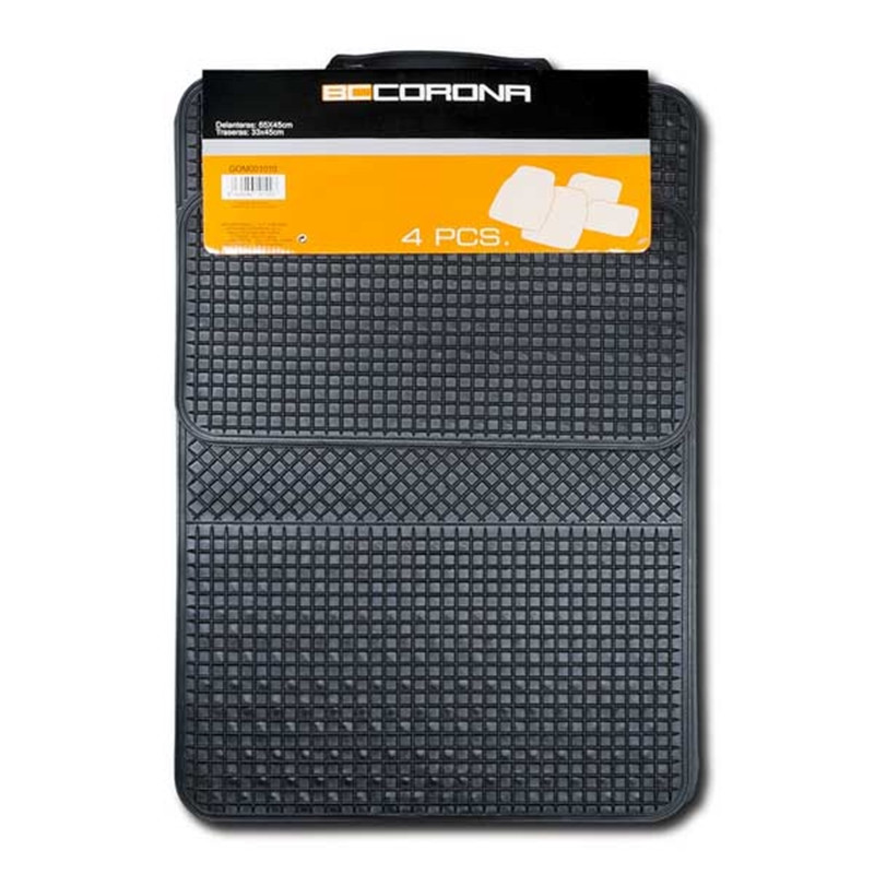 ALFOMBRAS GOMA UNIVERSAL 4 PZAS