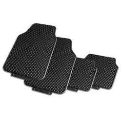 ALFOMBRAS GOMA UNIVERSAL 4 PZAS M2