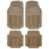 ALFOMBRAS GOMA BEIGE 4 PIEZAS M2