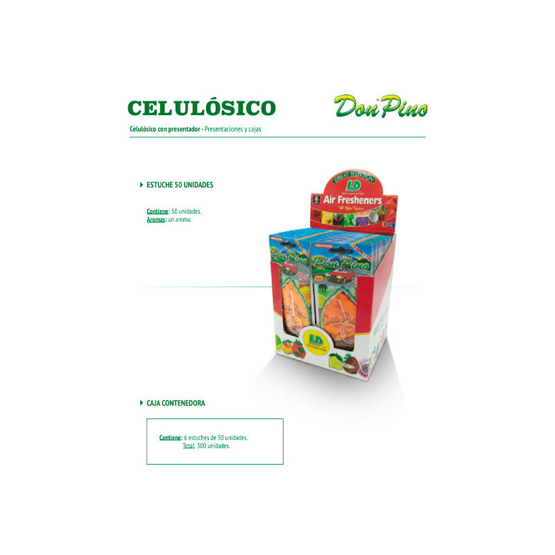 EXPOSITOR CELULOSA 50 UND DON PINO