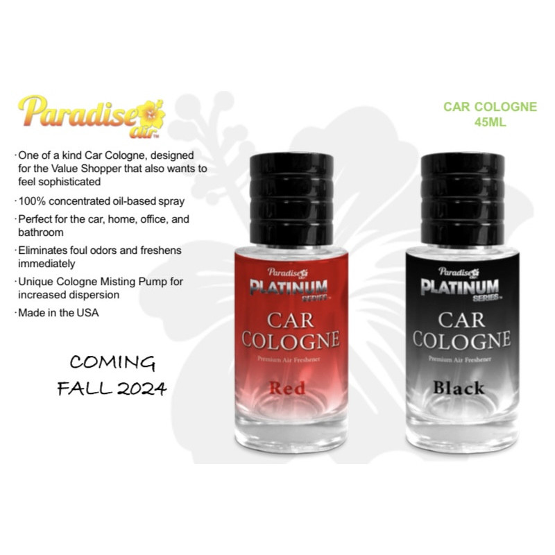 COLONIA PARA COCHE 45ML PARADISE