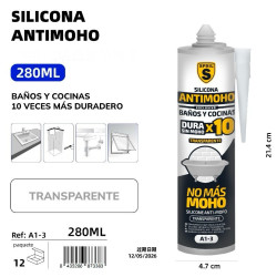 SILICONA ANTIMOHO TRANSPARENTE