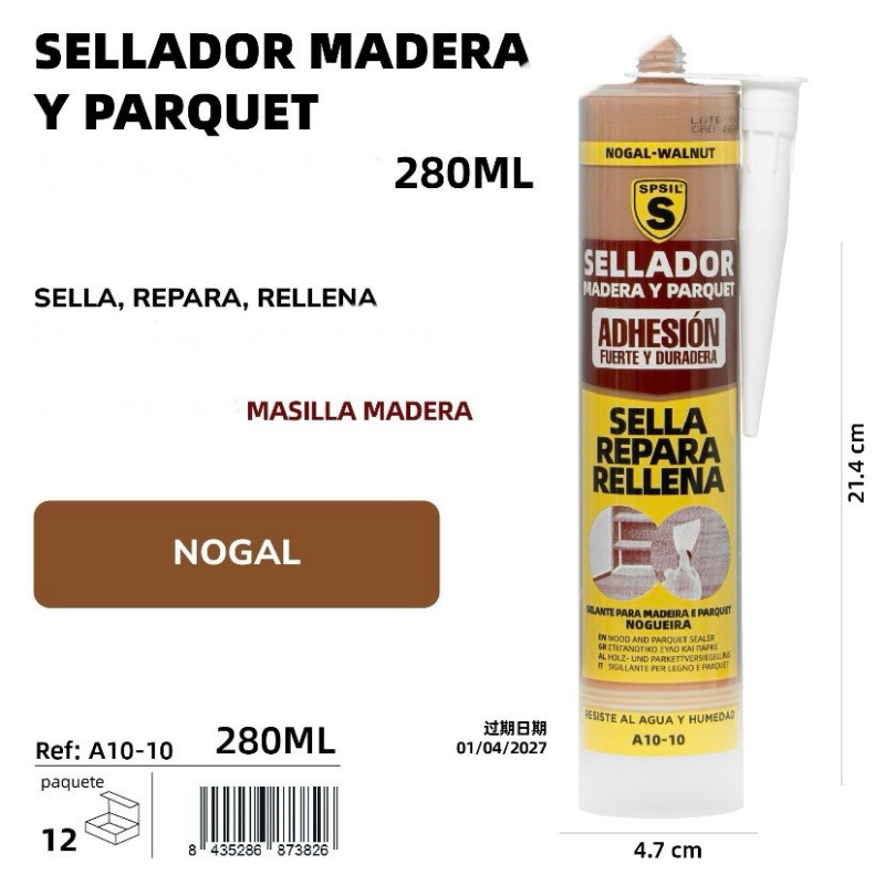 SELLADOR MADERA Y PARQUET 280ML NOGAL
