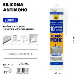SILICONA ANTIMOHO TRANSPARENTE 280ML